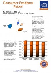 Consumer Protection Association customer satisfaction results 2014 Q3