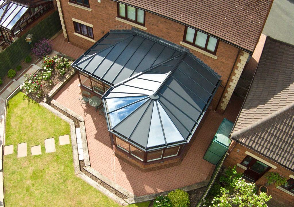 black solid conservatory roof yorkshire